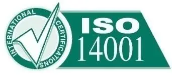 ISO 14001 environmental management system certification logo, signifying eco-friendly practices in PCB manufacturing.