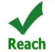 Green checkmark over 'Reach' text, symbolizing REACH compliance approval for PCB materials, manufacturing processes, and electronic components.